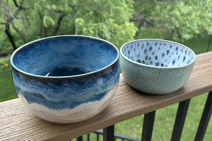 Handmade decorative ceramic bowls