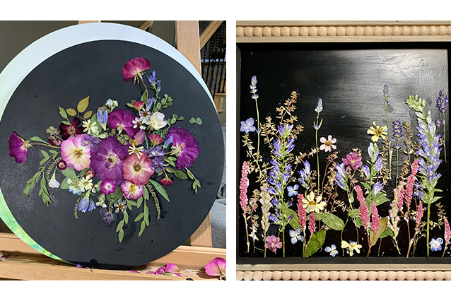 pressed flower art