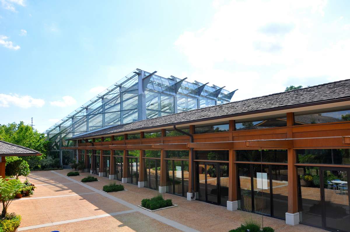 Exterior shot of the Conservatory building.
