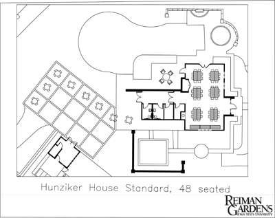 Hunziker House typical room set-up for room rentals