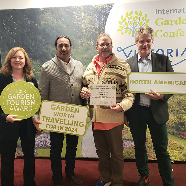 Reiman Gardens receives an award at the International Garden Tourism Conference