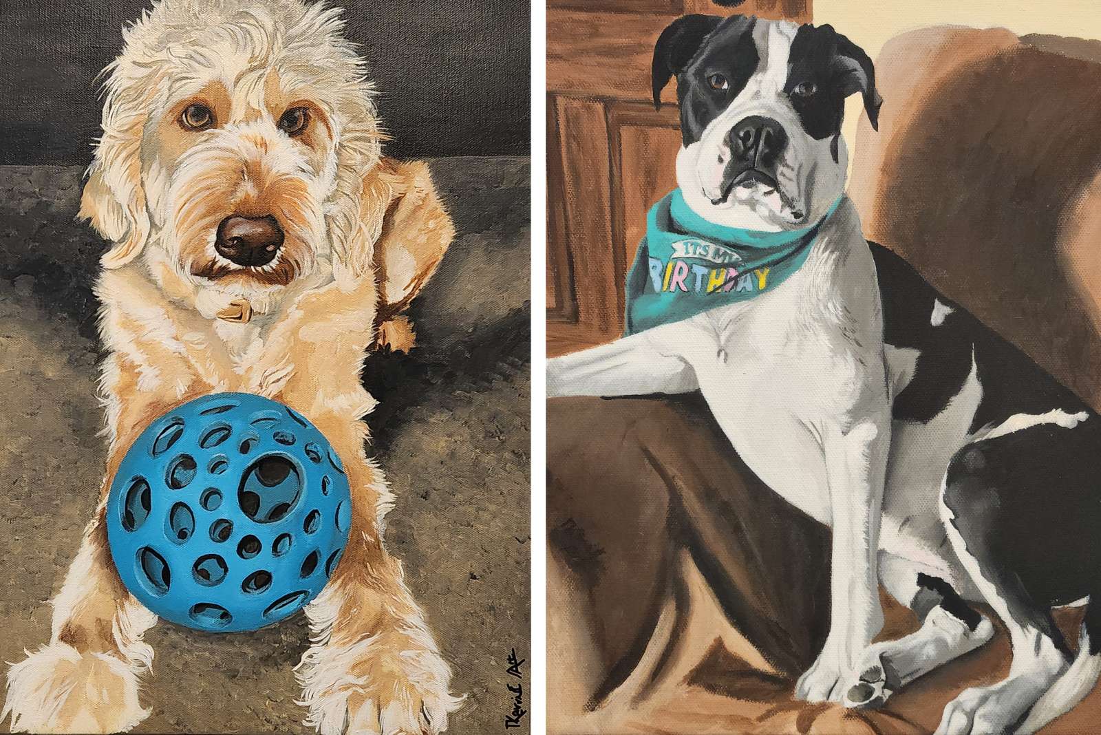 paintings of dogs